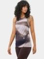bluza tank pt. femei Salomon Shakeout Core Graphic maro 1