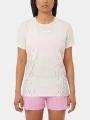 tricou pentru sport, cu maneci scurte pt. femei Salomon Sense Aero SS Tee Gfx W alb 1