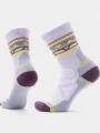 ciorapi pentru drumetii pt. femei Smartwool Women's Hike Light Cushion Zig Zag Valley Mid Crew Socks violet 1