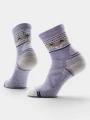 ciorapi pentru drumetii pt. femei Smartwool Women's Hike Light Cushion Zig Zag Valley Mid Crew Socks violet 1