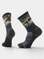 ciorapi pentru drumetii Smartwool Hike Light Cushion Mountain Moose Crew Socks albastru inchis 1