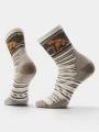 ciorapi pentru drumetii Smartwool Hike Targeted Cushion Bear Stripe Mid Cr Hike maro 1