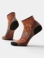 ciorapi sport pt. femei Smartwool Women's Bike Zero Cushion Paisley Print portocaliu 1