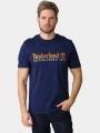 tricou cu maneci scurte pt. barbati Timberland Established 1973 SS Embroidered Tee albastru inchis 1