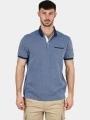 tricou cu guler pt. barbati TBS Thuanpol albastru 1