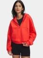 pulover cu gluga pt. femei Under Armour UA Icon Fleece HZ Hoodie rosu 1