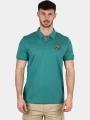 tricou cu guler pt. barbati TBS Voldapol verde 1