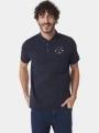 tricou cu guler pt. barbati TBS Voldepol albastru inchis 1
