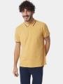 tricou cu guler pt. barbati TBS Yvanepol galben 1